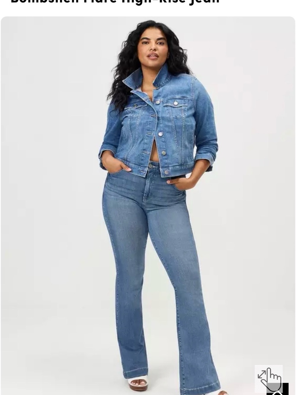 Torrid Bombshell Flare Jeans in Light Blue